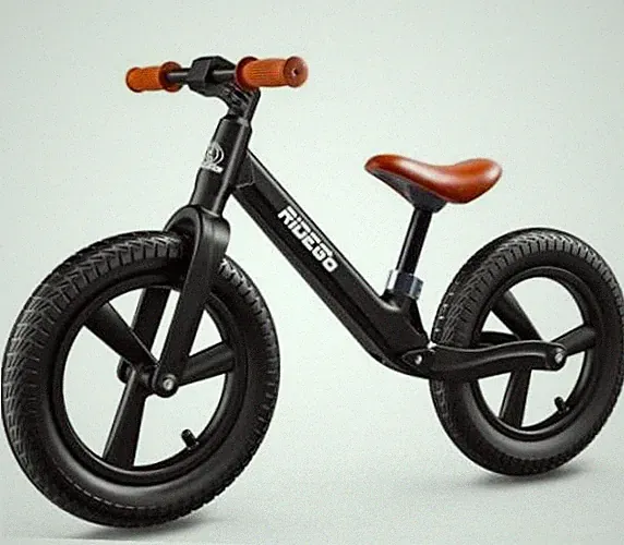14" Balance Bike for Kids 3-6 Year Old—Lightweight Kids Bike—Black