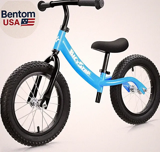 14 Inch Toddler Balance Bike for 3-6 Year Old, Real Rubber Air Tires, No Pedal K