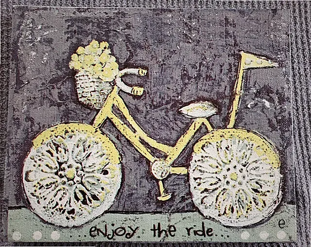 Bicycle Hanging Sign Spring Home Decor Sign Little E Studio enjoy the ride...