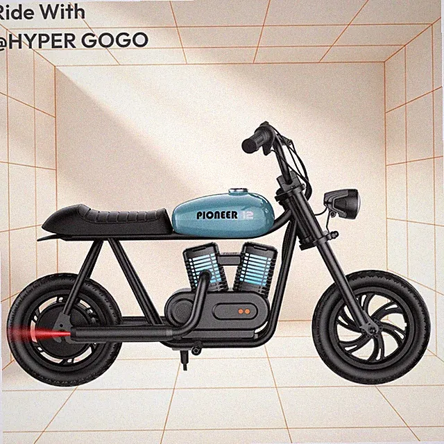 Hyper GoGo Kids Electric Bike 3 Speed Modes up to 10 MPH, Dynamic RGB lights
