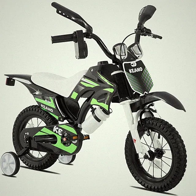 KEANO Motocross Style Kids Bike for Boys Girls Ages 24 Years, 12 Inch Bikes w...