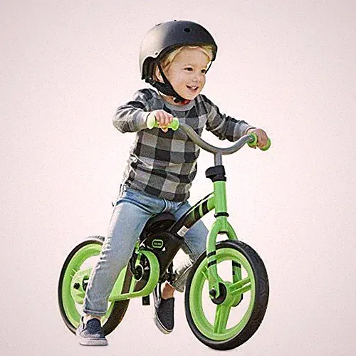 Little Tikes My First Balance-to-Pedal Training Bike for Kids in Green, Ages 2-5