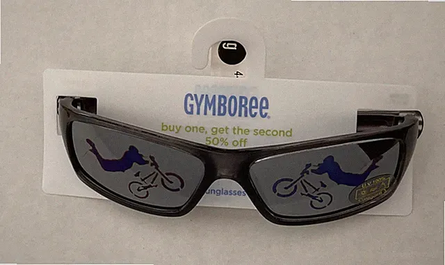 NWT Gymboree BMX Racer 4 and Up Years Boys BMX Bike Little Boys Sunglasses